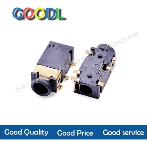 10PCS 3.5 MM headphone socket Audio socket PJ-342 Surface mounted 6 feet Double track gold plated