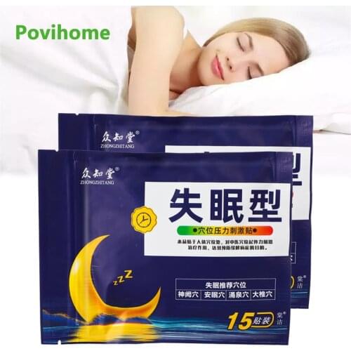 15pcs Improve Insomnia Pain Relief Patch Relief Stress Anxiety Massage Plaster Soothe Mood Medical Body Relax Sleep Sticker