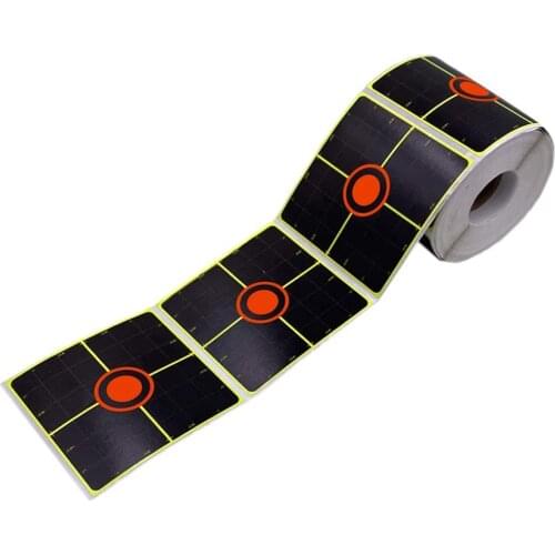 3"x3"x250Pcs per Roll Splatter Blossom Color-impact Sticker Target for Boresighting Your Rifle Scope & Other Aiming Instruments