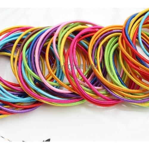 400pcs mixed colors Hair Elastic Ponytail Holder Ponytail Elastic hair ties big