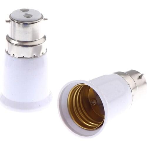 5pcs Led Lamp Bulb Base Holder Converter B22 to E27 Socket Adapter Converter