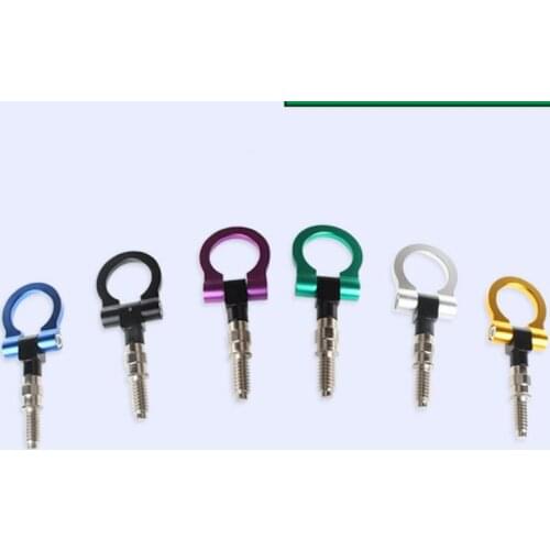 50pcs/lot Car Modification Trailer Hook Aluminum Car Trailer Hook Eye Tow Towing Race Front Rear for European Model Cars