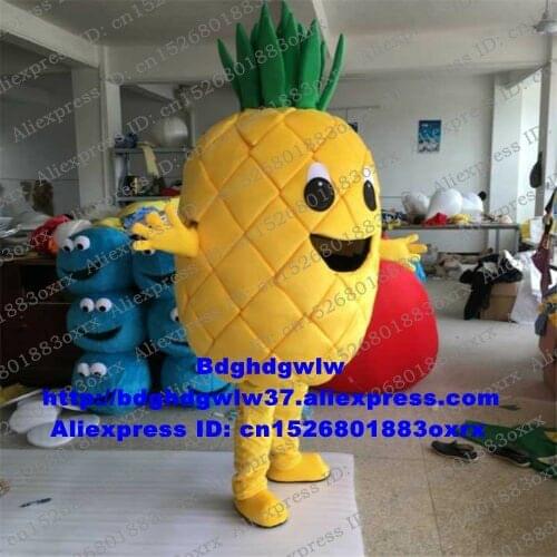 Pineapple Fruit Ananas Abacaxi Bromel Mascot Costume Adult Cartoon Character Outfit Kindergarten Pet Shop Cut The Ribbon zx3015
