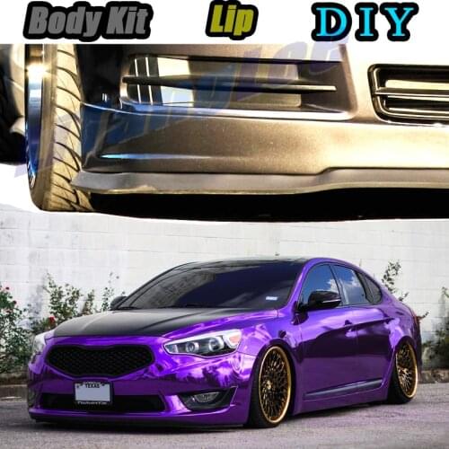 Car Bumper Lip Front Spoiler Skirt Deflector For KIA Cadenza K7 VG YG 2010~2020 Tune Car Modified Body Kit VIP Hella Flush Lips
