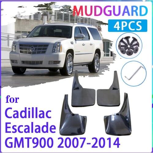 4 PCS Car Mud Flaps for Cadillac Escalade GMT900 2007~2014 Mudguard Splash Guards Fender Mudflaps Auto Accessories