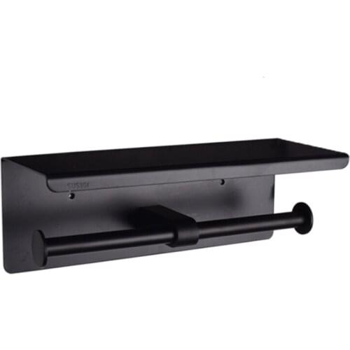 304 Stainless Steel Toilet Paper Holder Durable Wall Mounted Roll Paper Organizer Towel Rack Bathroom Tissue Holder