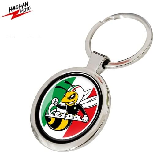 For PIAGGIO VESPA Keychain for Vespa GTS GTV LX LXV 125 250 300 Ie Super Key Ring Motorcycle Keychain