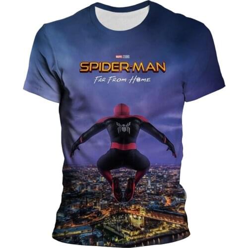 2021 New Summer Spider Man T-shirt 3D Printed Men Women Children Summer Cool Spiderman Tee Tops Streetwear T Shirt Boy girl Kids