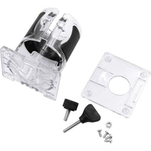 H7JB Transparent Cover Hand Tools Trimming Machine Base Woodworking Machine Transparent Cover Durable Woodworking Tools