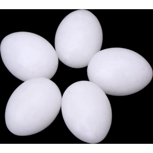 5pcs/lot Simulation For Hatch Breeding Supplies Pigeon False Eggs Filled Plastic