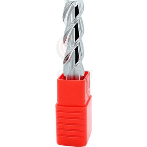 1pc HRC55 3-blade tungsten steel alloy wear-resistant milling cutter CNC lathe processing tool flat-bottom End mill for aluminum