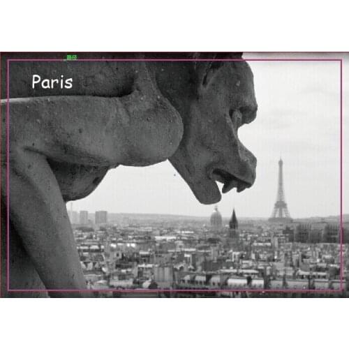 Metal Wrapped Magnets SOUVEMAG Nosferatu, Paris Travel Magnets 20533 Rectangle 78*54*3mm