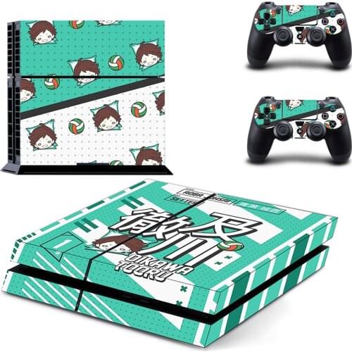Anime HaiKyuu PS4 Stickers Play station 4 Skin PS 4 Sticker Decal Cover For PlayStation 4 PS4 Console & Controller Skins Vinyl
