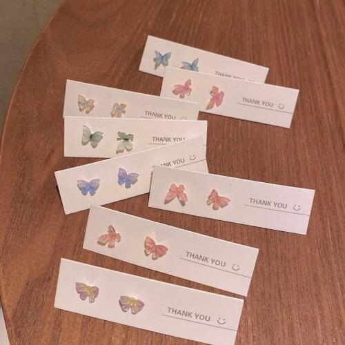 New Butterfly Stud Earrings Fairy Stereo Butterfly Earrings Set Women Child Colorful Butterfly Studs Hypoallergenic Stud Earring