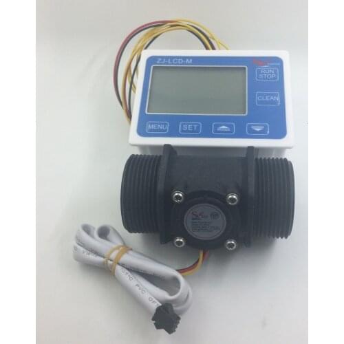 New 1.5" Water Flow Sensor Meter Counter Indicator + Digital LCD Display controller 5-150L/min