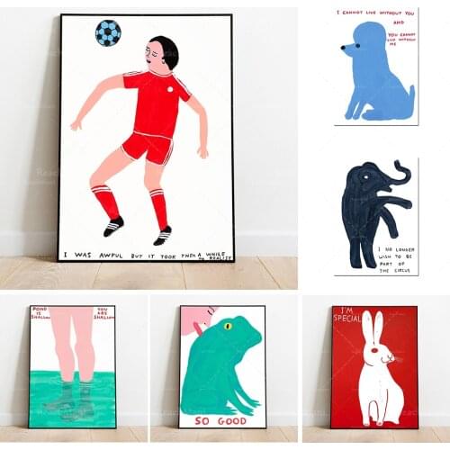 David Shrigley Print, David Shrigley Poster Canvas Wall Artwork HD Prints Poster Home Decor Modular Picture Bedroom