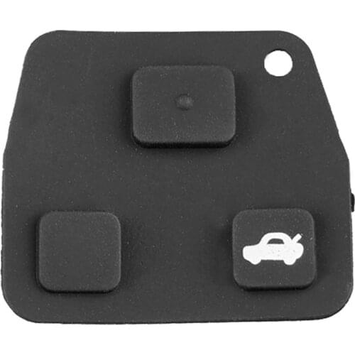 Rubber Button Pad Car Key Shell 3 Buttons for TOYOTA Corolla RAV4 Lexus Remote Auto Key Shell