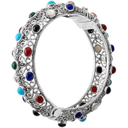 Silverlina Silver Marcasite Cubic Zirconia Bracelet