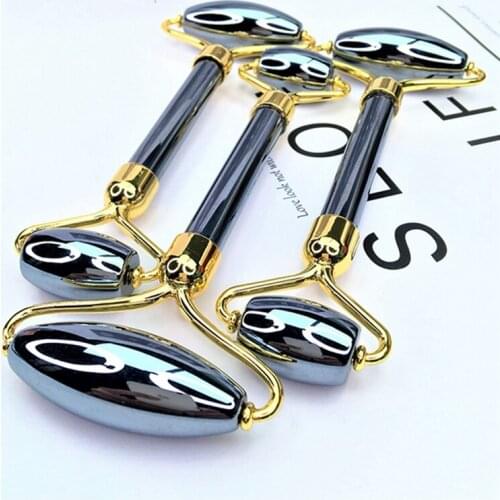 Terahertz Energy Stone Double Head Roller Massage Stick Face Massager Slimming Lifting Remove Wrinkle Women Beauty Spa Tool Gift