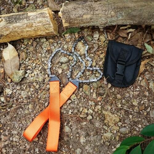 Outdoor Camping Hand Zipper Saw Portable Garden Logging tool Survival Tool Manual Pruning Saw Wire Saw Mountaineering Pocket Saw