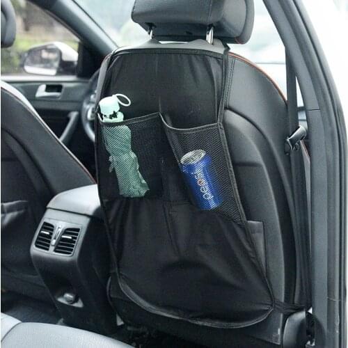 Waterproof Universal Auto Seat Back Organizer Storage Bag Car Seat Back Scuff Dirt Protect Cover For Child Baby Kid kick Mat Pad