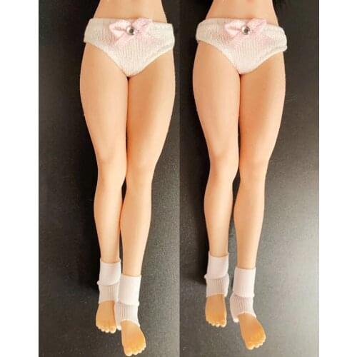 1/12 Scale Sexy Female Figure Clothes Accessory Stretch Triangle Briefs Panties White/Blacl Colors for 1:12 Body