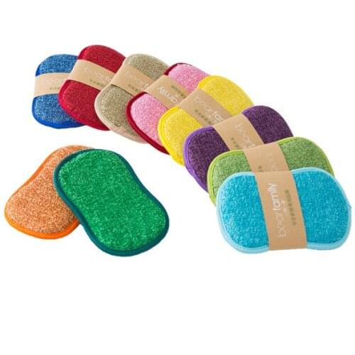 10PCS Cleaning Microfiber Sponge for Dishwashing Kitchen Bathroom Rust Removing Clean Cloth Eraser Eco-friendly Magic Sponge Diy