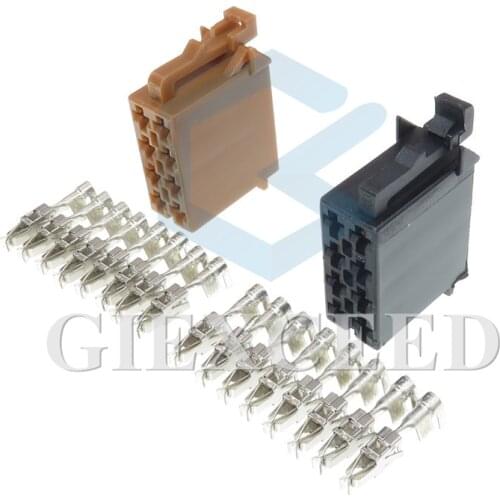 2 Sets 8 Pin 962189-1 962191-1 Automotive CD Wire Plugs Car Radio Speaker Plug Audio ISO Cable Socket For VW