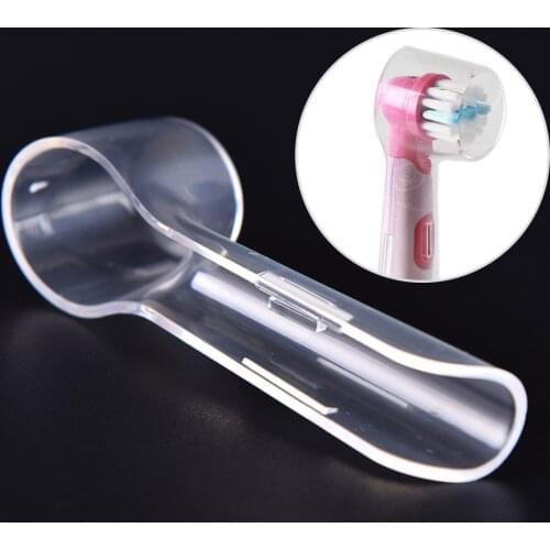 4pcs Reuseable Plastic Protective Toothbrush Cover Transparent Toothbrush Heads Keep Dust Out Protective Cap Portable Travel