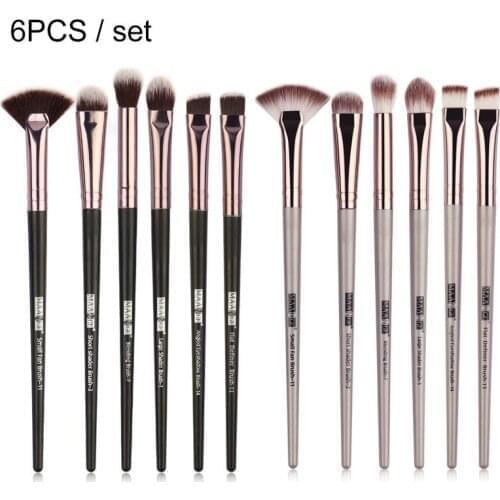 6PCS Eyes Makeup Brushes Set Soft Eye Shadow Eyeliner Blending Eyebrow Brush Beauty Make Up Cosmetics Tools Pincel Maquiagem