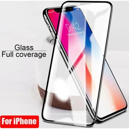 9H Tempered Glass For iPhone 12 Mini 11 Pro Max X XR XS Max 8 7 6S 6 Plus iPhone11 iPhone12 Pro Full Cover Screen Protector Flim