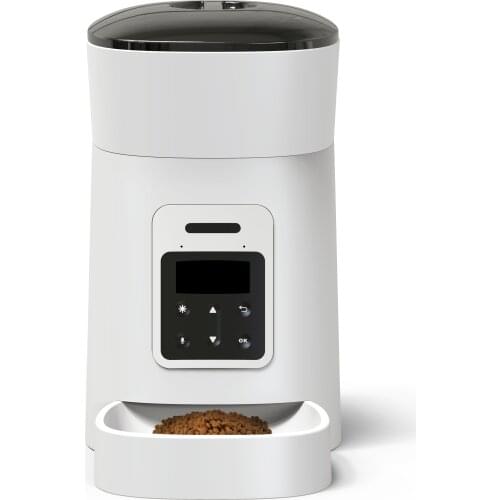 Automatica Pet Feeder Smart Cat Feeder Schedule Auto Feeding Meals Pet Food Dispenser Manual Feeder 4L