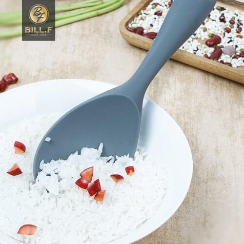BILL.F food grade silicone rice spoon home non stick pot rice spoon multi color rice spoon Kitchen Supplies Cooking Tool