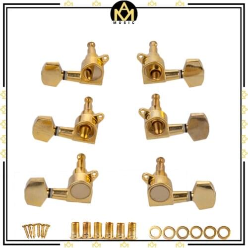 Guitar Turning Pegs Electric Acoustic Guitar Parts Tuners Inline 3L 3R For Electric Guitar Parts & Accessories