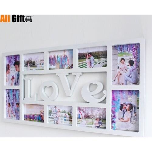 Hot Selling Newest A European Style Creative Conjoined Frame Lovefamily Photo Wall Studio Wholesale Popular Style Supply