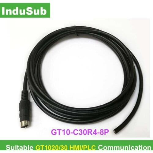 GT10-C30R4-8P NEW Connecting Line GT1020/1030 Touch Panel HMI FX Series PLC Communication Cable FX3U/FX2N/FX1S