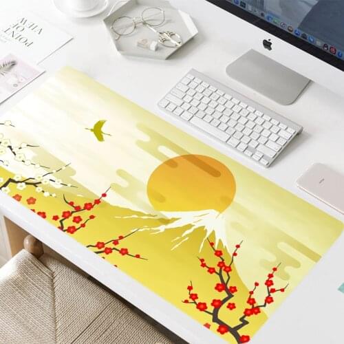 Cherry Sunrise Mousepad Gaming Mouse Pad Large Mousepad Gamer Computer Mouse Mat 900x400 Desk Pad Mat Keyboard Carpet Mousepad