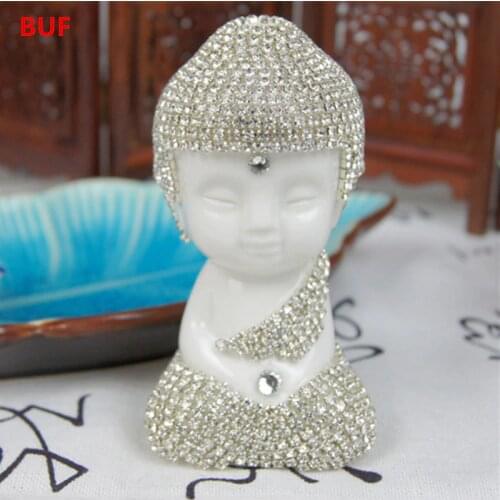 Ceramic Buddha Statues & Sculptures With Crystal Buddha Statue Tathagata Yoga Mandala Buddha Sculptures Amitabha Buddha Statue
