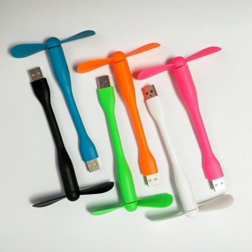 Usb Mini Fan Portable Fan Laptop Power Bank Socket Fan Small Laptop Super Mute Small Fan Flexible Computer Heat Dissipation Fan