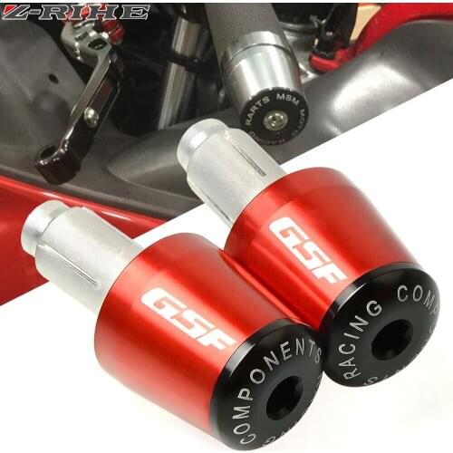 Motorcycle CNC aluminum Motorcycle Handle bar CAPS Handlebar Grips For SUZUKI GSF650 BANDIT GSF 650 2005 2006 2007 2008 2009