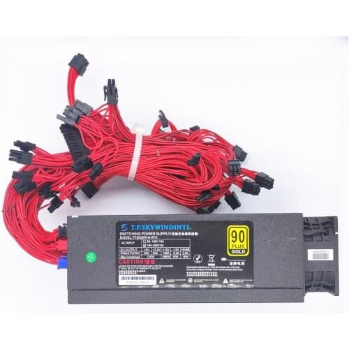 2018 new 2000W psu ATX Mining Modular Power Supply For 8 GPU Eth Rig Ethereum Full Module 220V 110V psu for Mining BTC LTC ETC