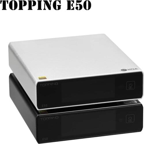 TOPPING E50 MQA Support DAC DSD256 ES9068AS XMOS XU216 Support USB/Optical/Coaxial input balanced/single-ended output with L50