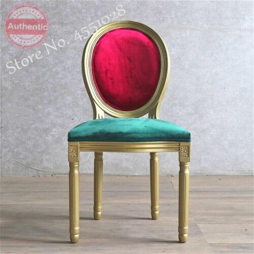 American Style Colorful Study Chair Dining Chair Nail Shop Makeup Chair White Ivory White Pink Leather Cloth Chair Leisure Chair