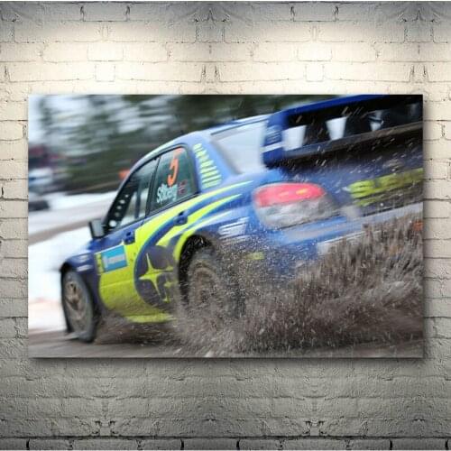 Super Car Power Drift Art Silk Canvas Modern Art Poster Wall Pictures