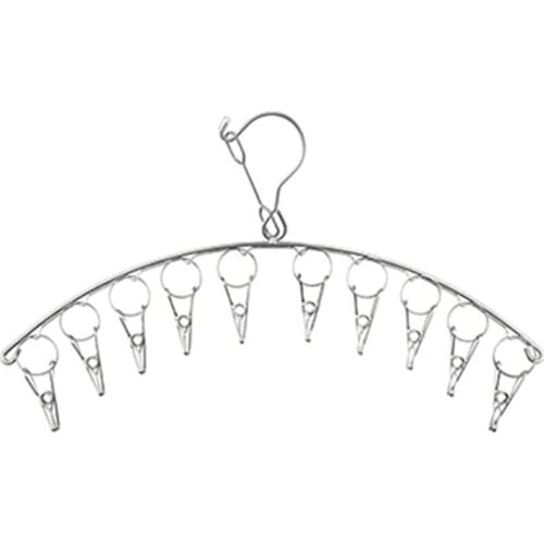 Socks drying rack Sock Windproof Hanger Laundry Socks Gloves Hanging Rack Stainless Steel Magic Fixed Clip Shelf