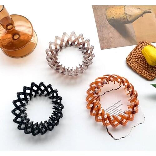 Magic Hairpin Shark Clip DIY Hair Simple Hairpin Lazy Braider Tool Ponytail Hair Clips Women Headband Hair Styling Accessories