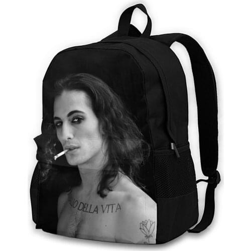 Maneskin Damiano David Maneskin Adult backpacks, leisure bags, backpacks, storage bags, men women backpacks