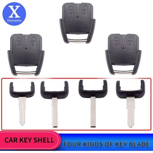 Xinyuexin Remote Car Key Case Shell Fob for Chevrolet Aveo Cruze Spark Opel with YM28/HU46/HU43/HU100 Blade 2 Buttons
