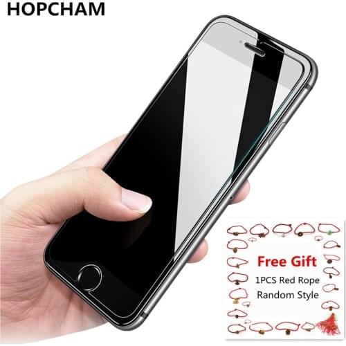 HOPCHAM protective glass for iPhone 7 tempered glass on the for iPhone 6 6s 6plus protective film for iPhone 5 4 accessories