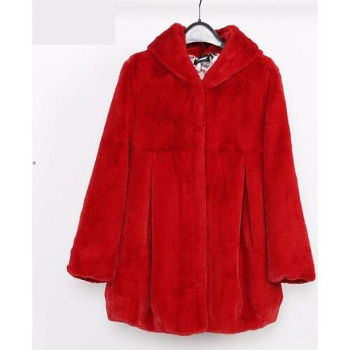 Imitation Fur Europe America Style Women Winter Hoodie Casual Lady Coat Korean Solid Harajuku Wrinkles Keep Warm Pullover Female